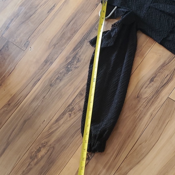 Black lace Zara blouse shirt top - Picture 8 of 10